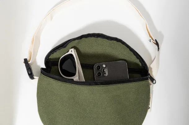 Rekan Hip recycled canvas waist bag Green