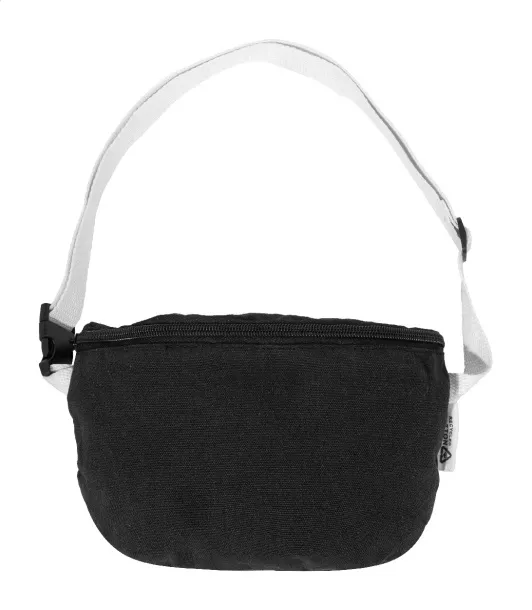 Rekan Hip recycled canvas waist bag Black