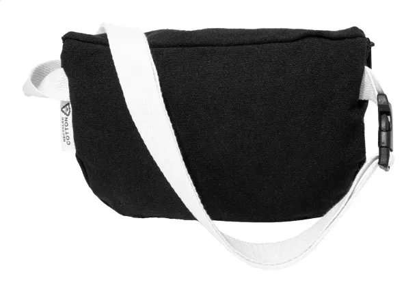 Rekan Hip recycled canvas waist bag Black