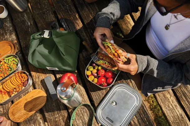 Black+Blum Stainless Steel Lunch Box Large - Black + Blum olive green 