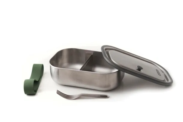 Black+Blum velika kutija za hranu od nehrđajućeg čelika, 1 L - Black + Blum olive green
