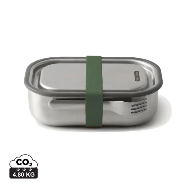 Black+Blum velika kutija za hranu od nehrđajućeg čelika, 1 L - Black + Blum olive green