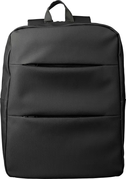 Felicia PU 15 inch laptop backpack black