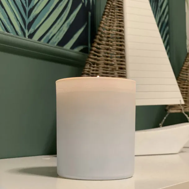  Soybean wax candle 220g - Library - Bijela