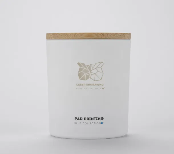  Soybean wax candle 220g - Library - biały