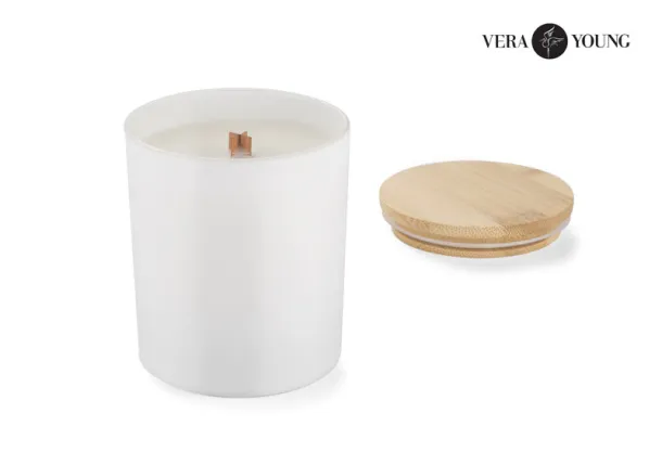  svijeća od sojinog voska 220g - Knjižnica - Bijela