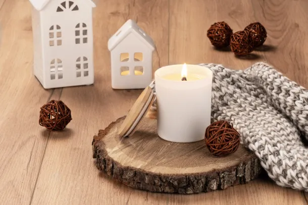  Soybean wax candle 220g - Library - White