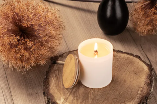  Soybean wax candle 220g - Library - Bijela