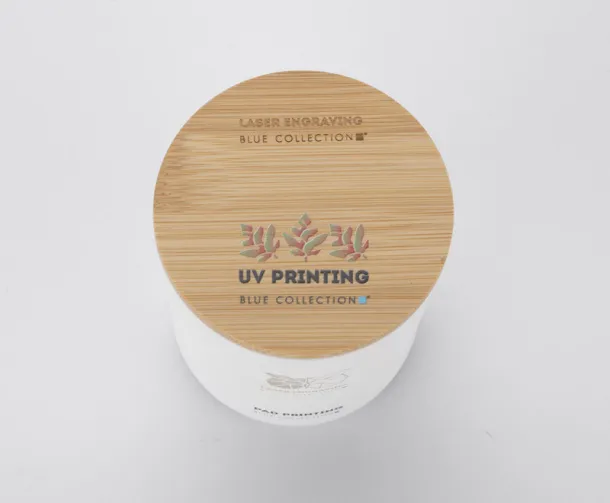  Soybean wax candle 220g - Library - biały