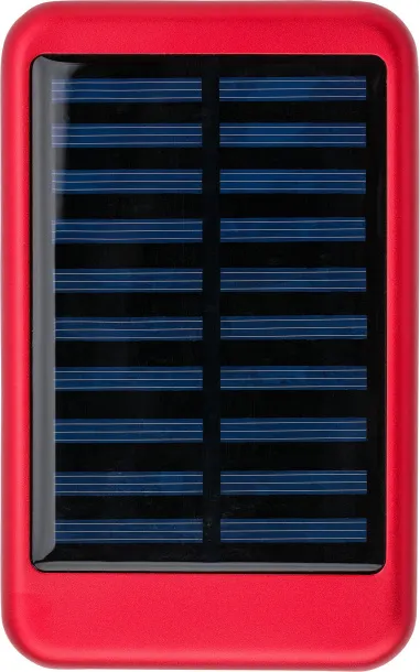  Aluminium solar power bank Tycho Crvena