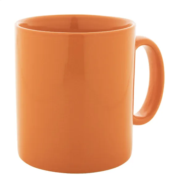 Kolomu coloured ceramic mug Orange