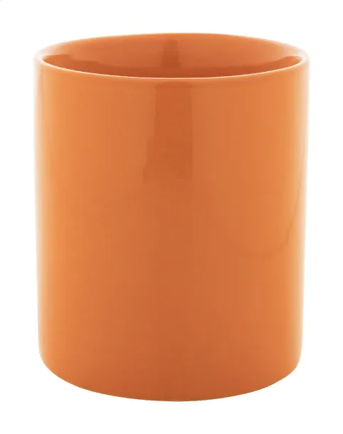 Kolomu coloured ceramic mug Orange