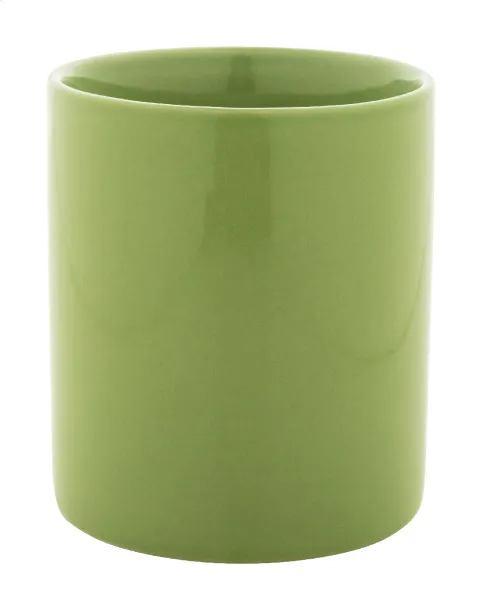 Kolomu coloured ceramic mug Lime green