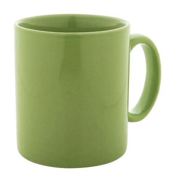 Kolomu coloured ceramic mug Lime green