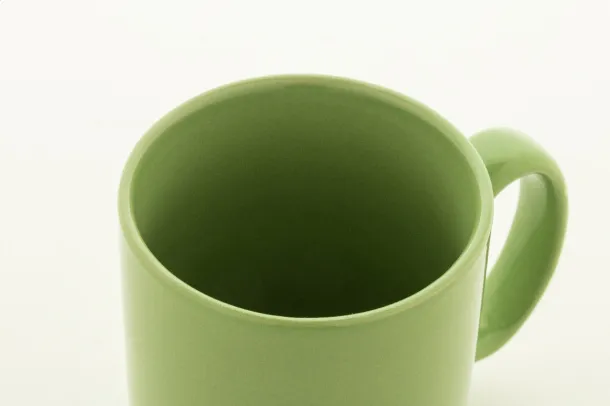 Kolomu coloured ceramic mug Lime green