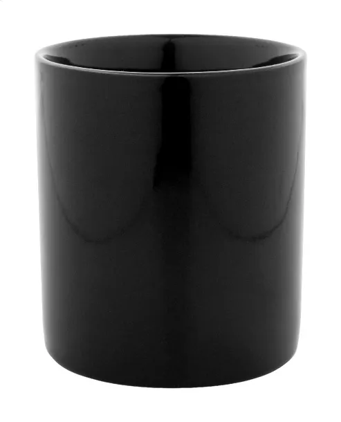 Kolomu coloured ceramic mug Black
