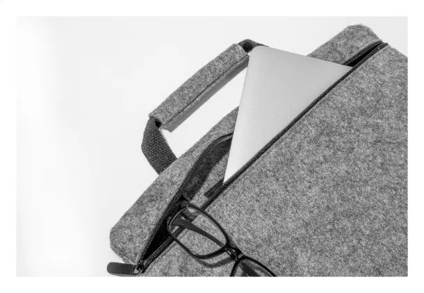 Refelt Laptop RPET torba za laptop i dokumente, 15" Siva