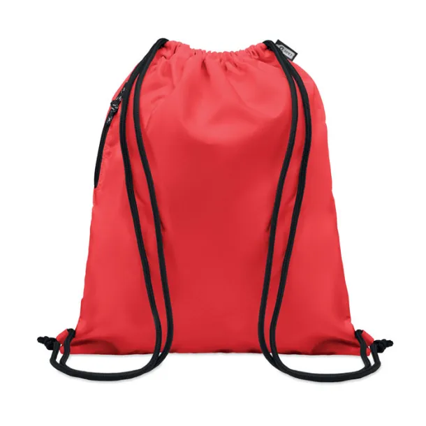 NIGHT Large drawstring bag 300D RPET Red