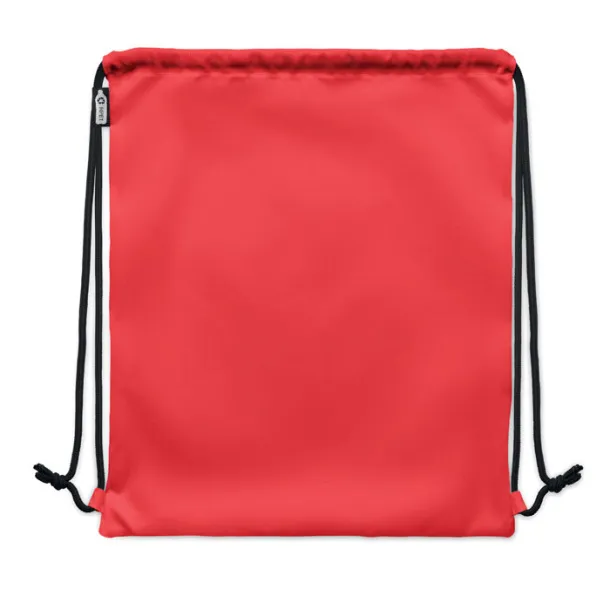 NIGHT Large drawstring bag 300D RPET Red