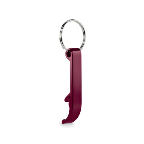 OVIKEY Recycled aluminium key ring Burgundy