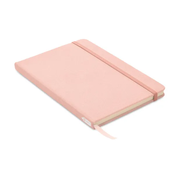 NOTE RPET A5 notebook 600D RPET cover baby pink