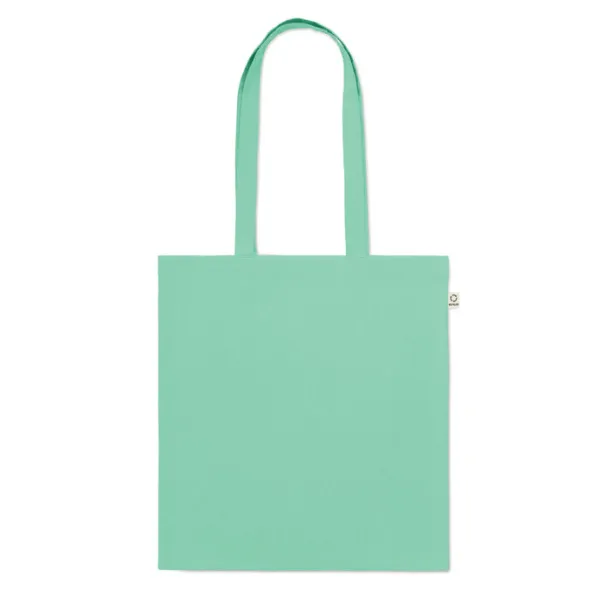 VIVEKA COLOUR Torba za kupovinu od recikliranog pamuka, 140 gr/m² mint green