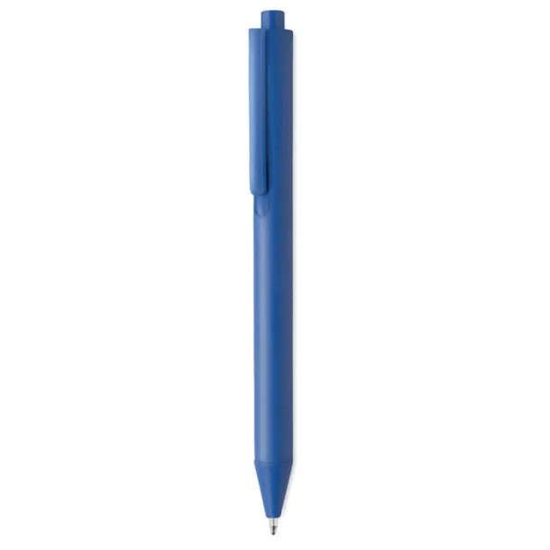 PECAS Wheat-Straw /PP push type pen Royal blue