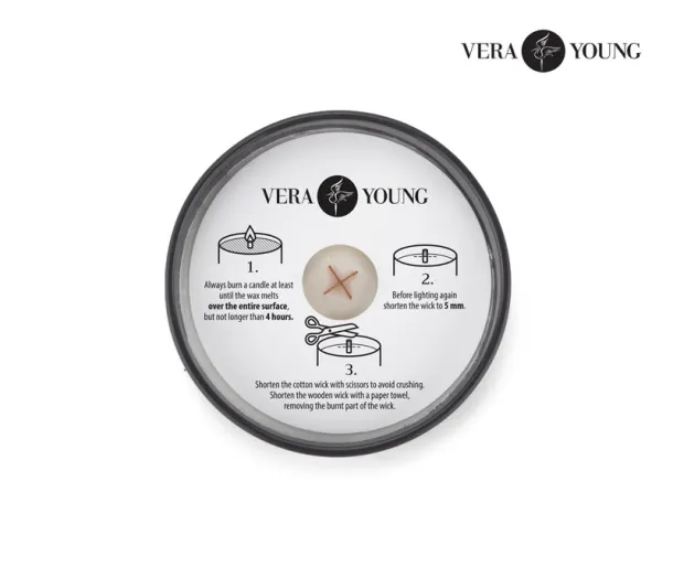  svijeća od sojinog voska 220g - crni nar BLACK