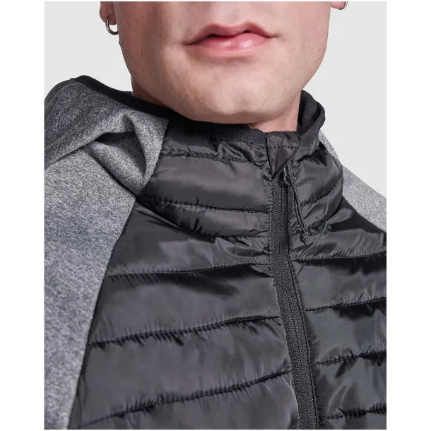 Minsk unisex hybrid insulated jacket - Roly Solid black Lead