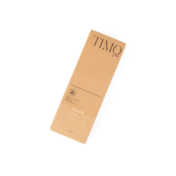 VINGA Timo RCS recycled aluminium pen - Vinga Black 