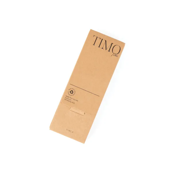VINGA Timo RCS recycled aluminium pen - Vinga brown 