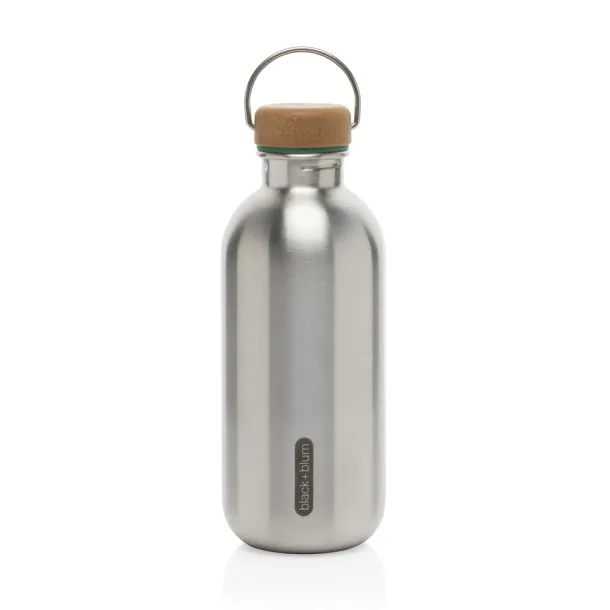 Black+Blum Steel Water Bottle 600ml - Black & Blum olive green 