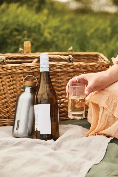 Black+Blum čelična boca za vodu, 600 ml - Black & Blum olive green 