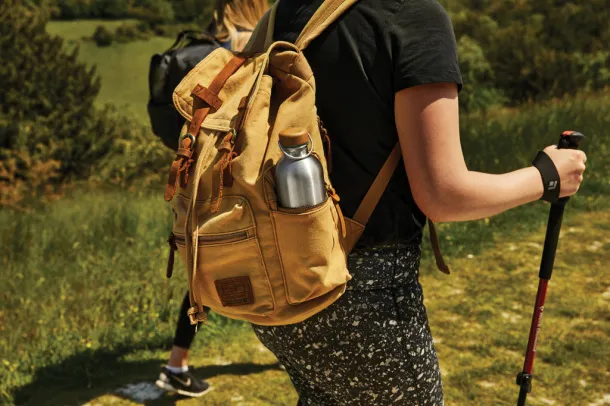 Black+Blum Steel Water Bottle 600ml - Black & Blum olive green 