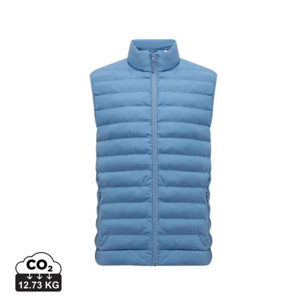  Iqoniq Meru men recycled polyester bodywarmer - iqoniq Moon blue 