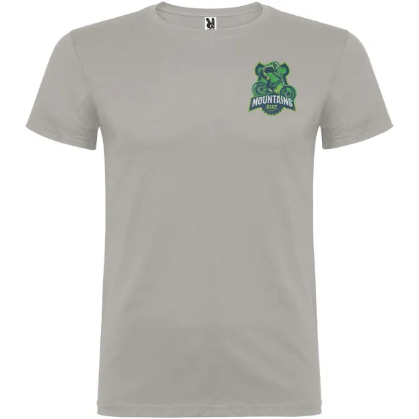Beagle short sleeve men's t-shirt - Roly Stone Grey