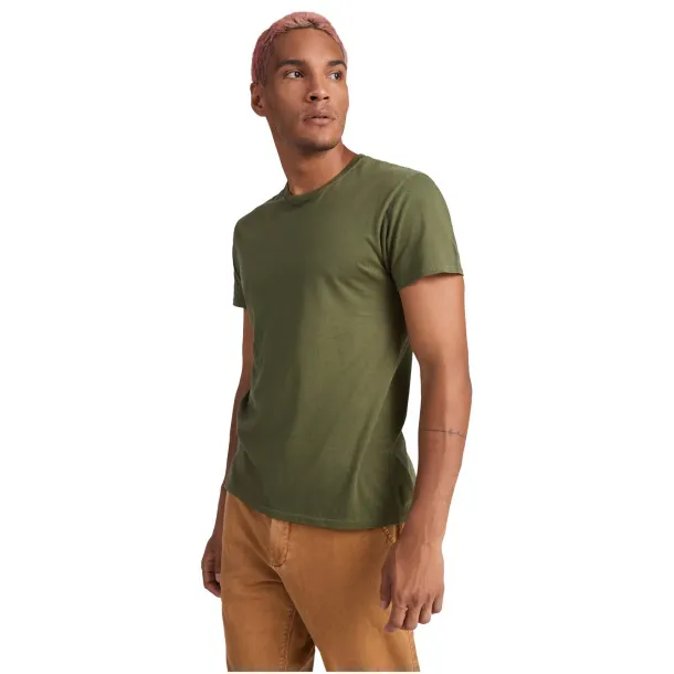 Beagle short sleeve men's t-shirt - Roly Stone Grey