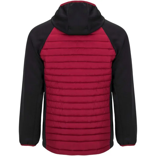 Minsk unisex hibridna izolirana jakna - Roly Crvena Solid black