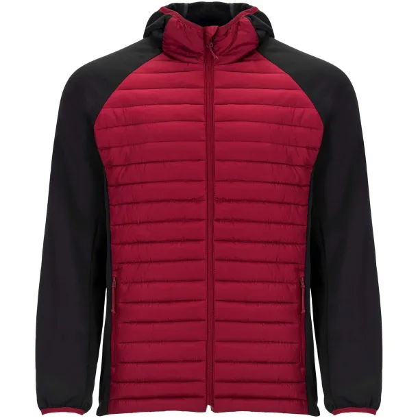 Minsk unisex hybrid insulated jacket - Roly Red Solid black
