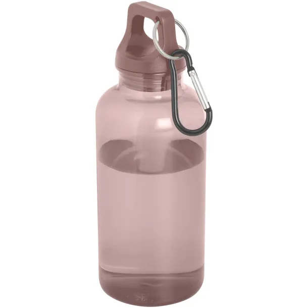 Oregon 400 ml RCS certified recycled plastic water bottle with carabiner Mocha