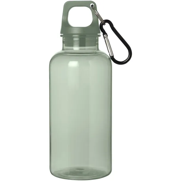 Oregon 400 ml RCS certified recycled plastic water bottle with carabiner Heather green