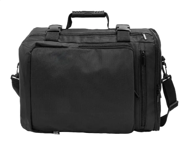 Pullman RPET torba za dokumente/ruksak, 15" Crna