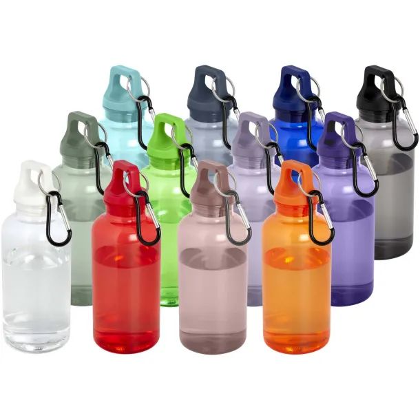 Oregon 400 ml RCS certified recycled plastic water bottle with carabiner Mocha