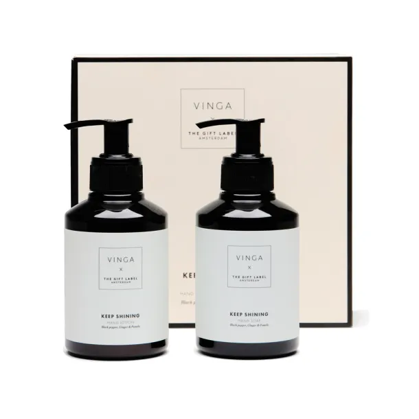 VINGA x TGL hand care gift set white, black Black
