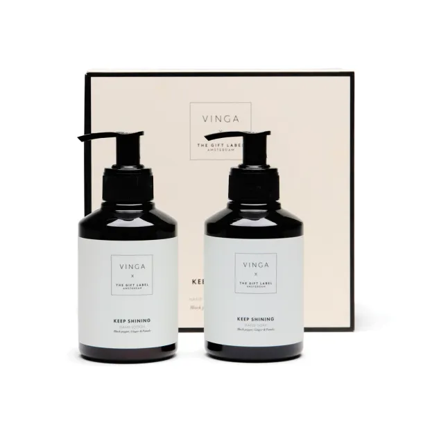 VINGA x TGL hand care gift set - Vinga white Black