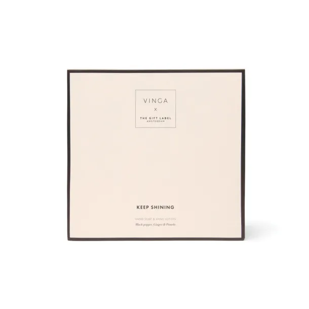 VINGA x TGL poklon set za njegu ruku white, black Crna