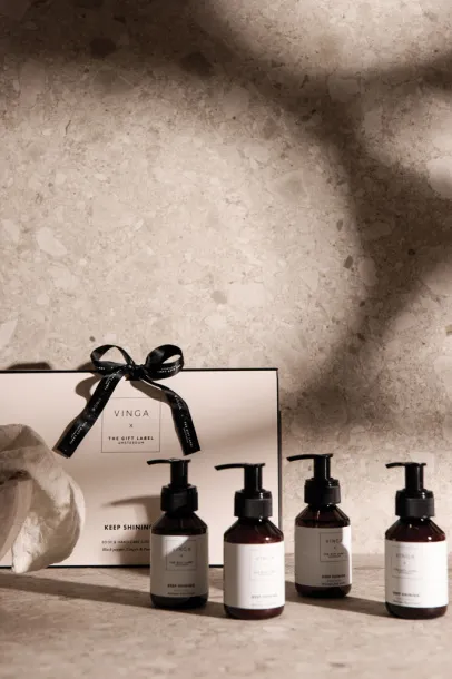 VINGA x TGL poklon set za njegu tijela i ruku white, black Crna