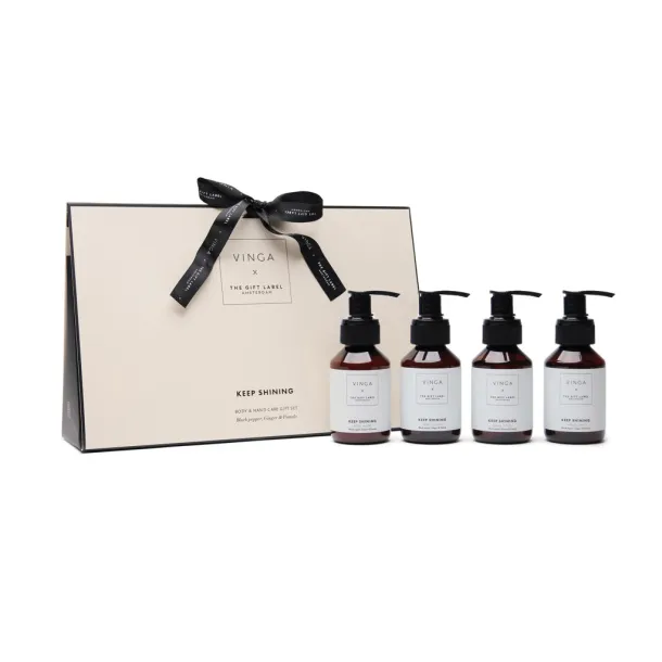 VINGA x TGL body and hand care gift set white Black