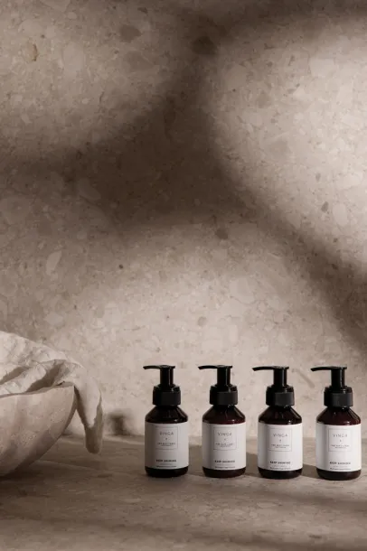 VINGA x TGL poklon set za njegu tijela i ruku white Crna