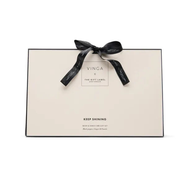 VINGA x TGL body and hand care gift set white Black